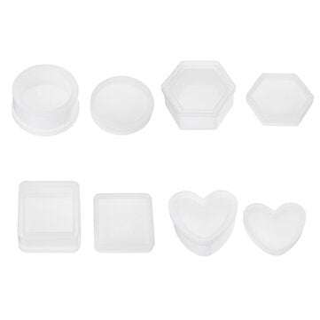 DIY Food Jewelry Mould Handmade Crystal Glue Making Set Resin Silicone Mold Kit (PCS: 4PCS)