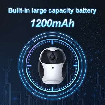 Bakeey Smart Wireless 360 Degree Home Surveillance Camera 4x Zoom HD Night Vision Two Way Audio Smal