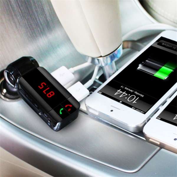 BC06S Car Kit Handsfree FM Transmitter MP3 Player Dual USB Charger with Bluetooth : Perfect Timing