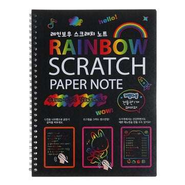 DIY Doodling Drawing Notebook Magic Scratch Painting Notebook Hand-painted for Kids Children Educati