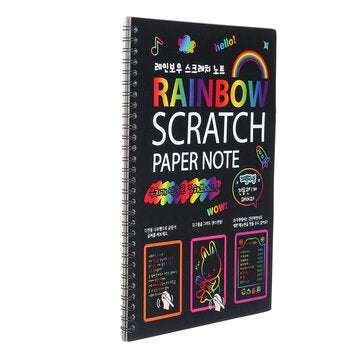 DIY Doodling Drawing Notebook Magic Scratch Painting Notebook Hand-painted for Kids Children Educati
