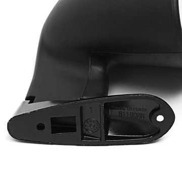 California Style Universal Car Door Side Mirror Rearview Vintage Matte Black L+R