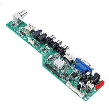 Digital Signal M3663.03B DVB-T2 Universal LCD TV Controller Driver Board TV/PC/VGA/HDMI/USB+7 Key Bu