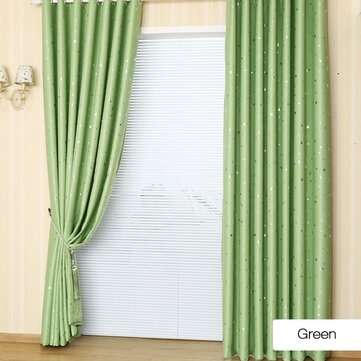 Honana WX-C13 Sky Star Blackout Curtains Thermal Insu... (COLOR.: GREEN | CURTAIN SIZE: 100CMX250CM)