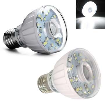 E27 3W SMD3528 Pure White Infrared Sensor LED Light Bulb for Porch AC100-120V... (VOLTAGE: 220-240V)