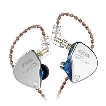 CCA CA4 HiFi 1BA+1DD 3.5mm In Ear Earbuds Balanced Arma... (TYPE: WITHOUT-MICROPHONE | COLOR.: BLUE)