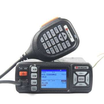 BAOJIE Dual Band Car Mobile Radio BJ-318 VHF 136-174Mhz UHF 400-490MHz 256CH 25W Two Way Radio FM Tr