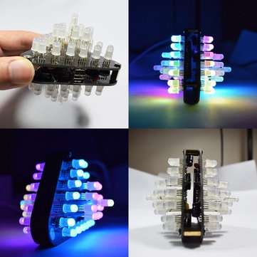 Geekcreit DIY Touch Control RGB Full Color 5MM LED Triangular Pyramid Kit