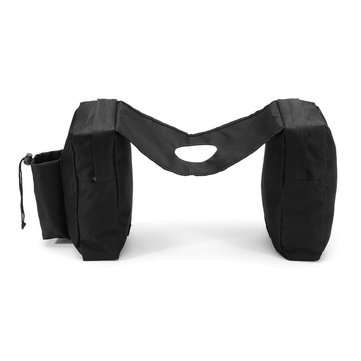 ATV UTV Snowmobiles Motorcycle 600D Waterproof Black Cargo Storage Tank Saddle Bags