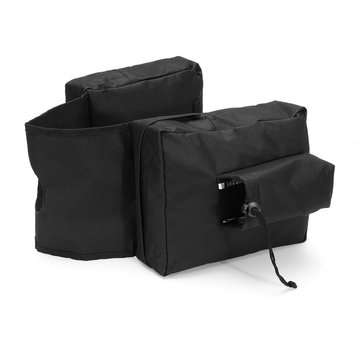 ATV UTV Snowmobiles Motorcycle 600D Waterproof Black Cargo Storage Tank Saddle Bags