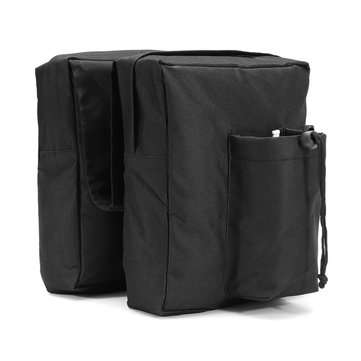 ATV UTV Snowmobiles Motorcycle 600D Waterproof Black Cargo Storage Tank Saddle Bags