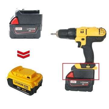 Convert Adapter For Miwakie M18 Series 18V Lithium Battery to DEW 18V/20V MAX DCB Series Lithium Bat