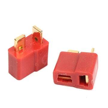 Excellway DC 012 20pcs T Plug Male & Female Connectors Deans Style For RC LiPo Battery