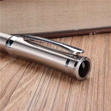 Baoer 3035 Ballpoint Pen Stainless Steel Metal Silvery Twist