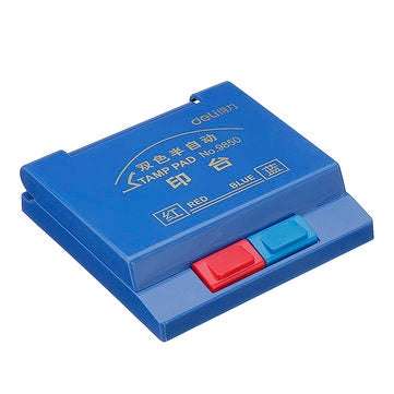 Deli 9850 Semi-Automatic Dual-Color Quick-Drying Financial Office Stamp