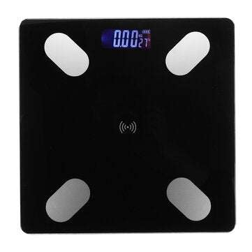 Digital Electronic Scale LCD bluetooth Body Weight Scale (COLOR.: BLACK)