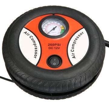 AUGIENB DC 12V 260PSI Tyre Inflator Vehicle Car Air Pump Inflatable Compressor Inflator