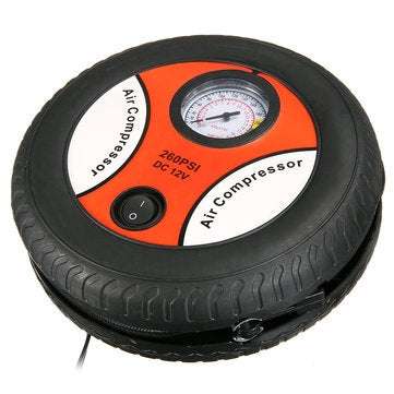 AUGIENB DC 12V 260PSI Tyre Inflator Vehicle Car Air Pump Inflatable Compressor Inflator