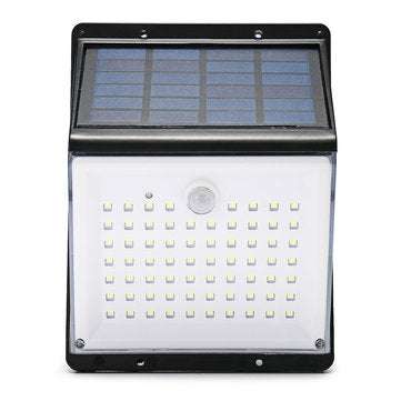 AUGIENB 88LED 600lumen Garden LEDs Split Solar Powered Light Motion Sensor Waterproof Wall Lamp Remo