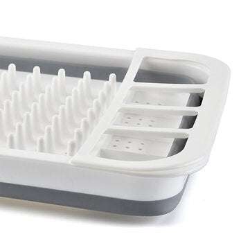 Foldable Dish Drain Rack Kitchen Desktop Storage Shelf Dish Spoon Chopsticks Fork Cup Holder Organiz
