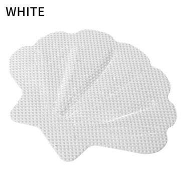 Bathtub Stickers Non Slip Sea Shell Shaped Safety Shower Treads Adhesive (COLOR.: WHITE)