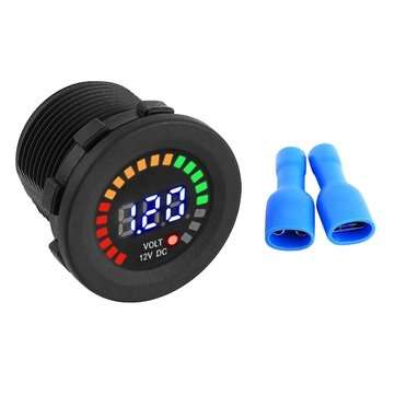 DC 12 V Motorcycle Car LED Digital Display Voltmeter Waterproof Volt Meter Voltage Gauge Voltage Tes