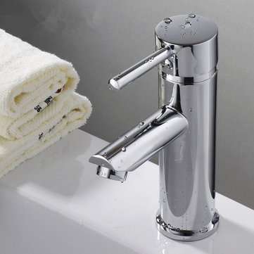 Brass Waterfall Basin Faucet Single Lever Mixer Bath Tap