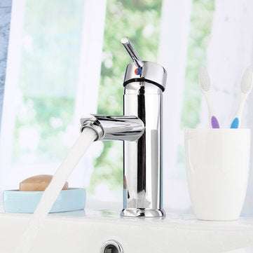 Brass Waterfall Basin Faucet Single Lever Mixer Bath Tap