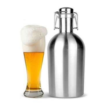 Beer Growler 64oz Swing Top Hip Flask Ultimate Growler 1.9L Botella Bottle