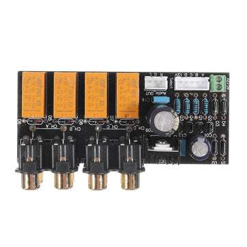 Audio Input Signal Selector Relay Board Signal Switching Amplifier Board RCA for Speakers