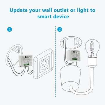 Bakeey Tuya Smart Zigbee Smart Socket Switch Module 10A 110V 240V 2500W Controller Voice Control Tim
