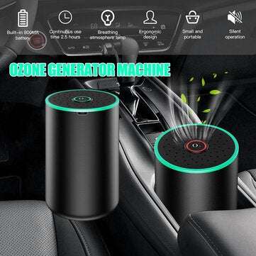 Bakeey Portable Mini Wireless Air Filter Purifier LED Ambient Light USB Charging Ozone Generator