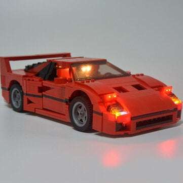 DIY LED Light Set Kit For Lego 10248 For F40 Car Building Blocks Lighting Parts