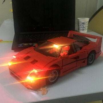 DIY LED Light Set Kit For Lego 10248 For F40 Car Building Blocks Lighting Parts