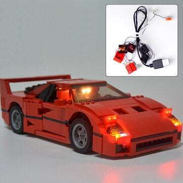 DIY LED Light Set Kit For Lego 10248 For F40 Car Building Blocks Lighting Parts