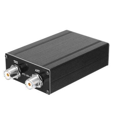 ATU100 1.8-55Mhz Automatic Shortwave Antenna Tuner USB Type-C Rechargeable with 0.96inch OLED Displa