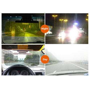 Audew Car Sun Visor 2 in 1 Dazzling Goggle Day Night Vision Goggle Anti-Dazzle Day Night Vision Driv