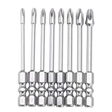 BROPPE 10Pcs 75mm Length Impact Phillips Screwdriver Bit High Torque Cr... (DIAMETER: 6MM | TYPE: 2)