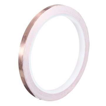 Foil Tape Single Sided Conductive Self Adhesive Copper Heat Insulation 6mm x10m