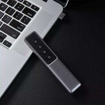 GUILDFORD Wireless Presenter Laser Flip Pen PPT Laser Page Pen Clicker Presentation Pen with USB rec