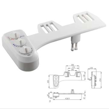 G1/2 Smart Toilet Portable Bidet Attachment Seat Cover Sprayer Hot Cold Mixer Water Wash Cleaner Set