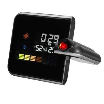 Digital LCD Time Projector Snooze Alarm Clock Temperature Weather Humidity LED