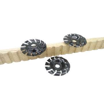 Drillpro Manganese Steel 90mm 12 Teeth Wood Carving Disc 22mm Bore Grinder Shaping Disc for 125 Angl