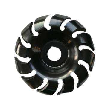 Drillpro Manganese Steel 90mm 12 Teeth Wood Carving Disc 22mm Bore Grinder Shaping Disc for 125 Angl