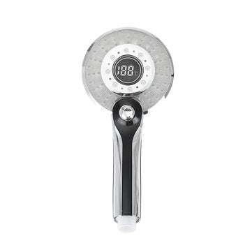 Bakeey LED Light LCD Display Third Gear Water Flow Self Illumination Temperature Control Shower Head