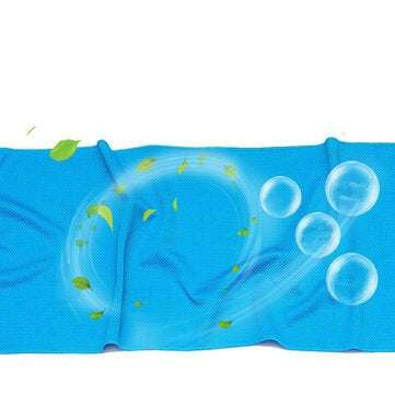 Cooling Quick Drying Towel Outdoor Cooling Towel Fabric Quick-Drying Sports Towel (COLOR1: GREEN)