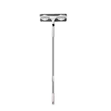 Double-sided Glass Window Wiper 360 Rotating Head Telescopic Rod Glass Cleaner (TYPE: A)