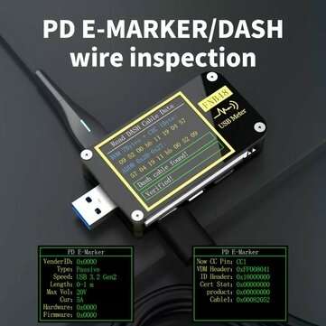 FNB48 Pd Trigger Voltmeter Amperemeter Stroom En Voltmeter USB Tester QC4 + PD3.0 2.0 Pps Snel Oplad
