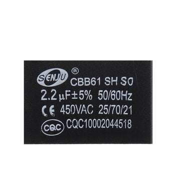 CBB61 2.2UF Starting Capacitance 450V AC Fan Capacitor CBB Motor Run Capacitor