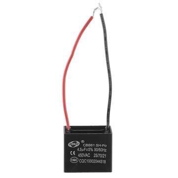 CBB61 5Pcs 4.5UF Starting Capacitance 450V AC Fan Capacitor CBB Motor Run Capacitor